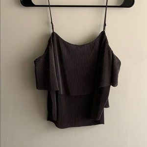 Dark, olive green, dressy tank top!